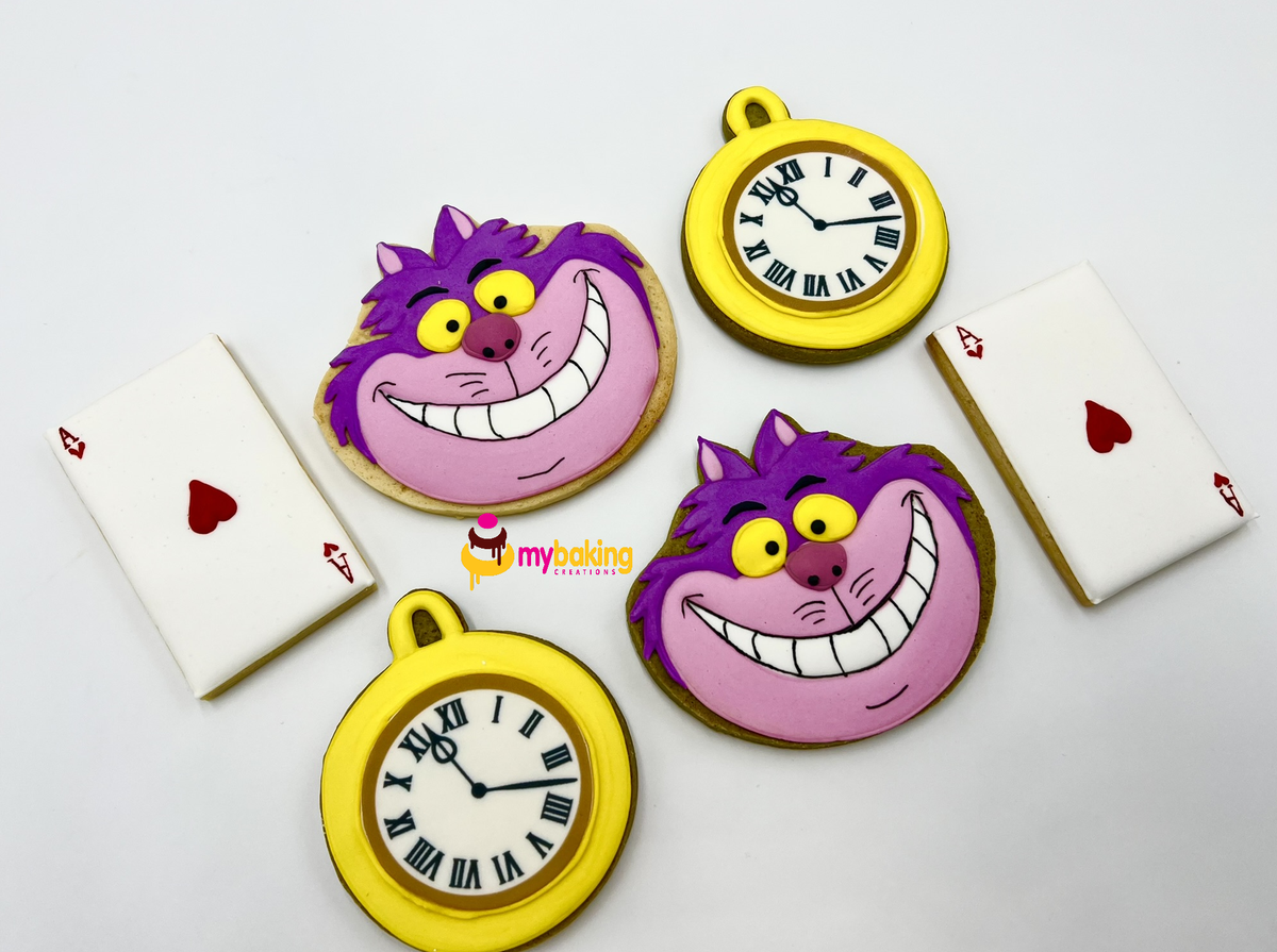 Alice in Wonderland themed cookies